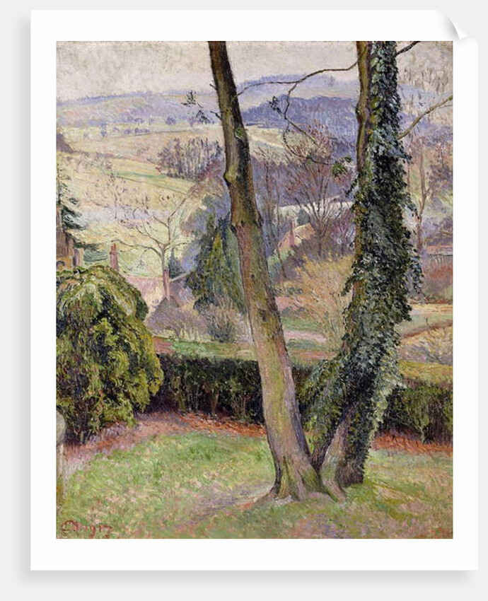 Frost and Mist, Summerleaze, East Knoyle, 1917 by Lucien Pissarro