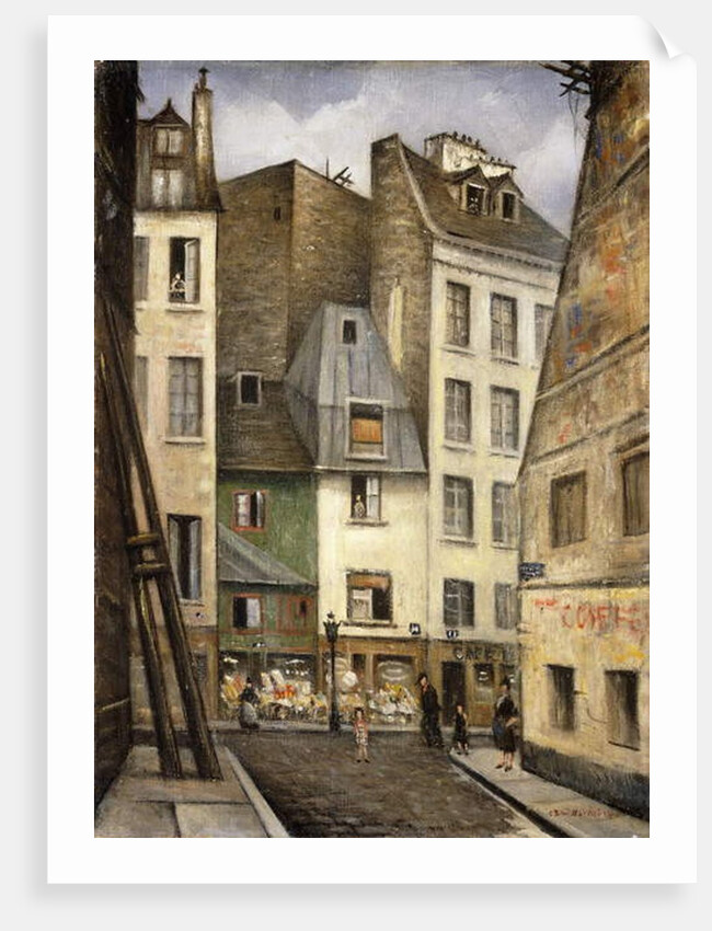 Rue St. Julien le Pauvre, Paris by Christopher Richard Wynne Nevinson