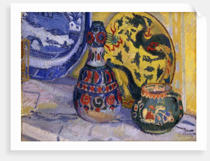 Still Life with Oriental Figures, 1913 by Spencer Frederick Gore