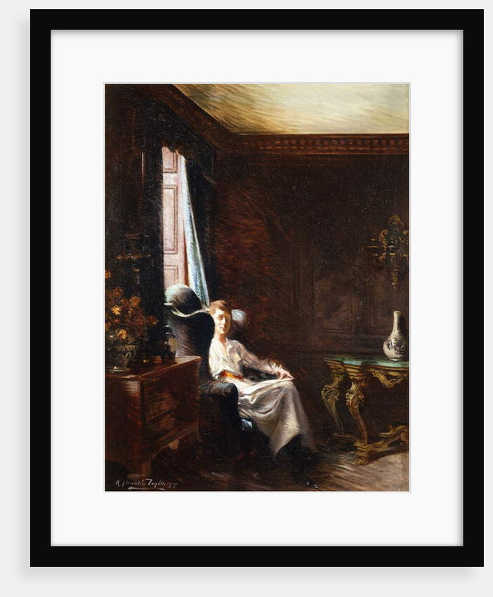 Reading by the Window, 1919 by Albert Chevallier Tayler