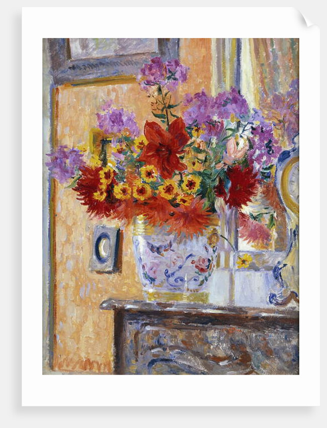 Flowers in the Salon, Chateau de Nanteuil, 1927 by James Bolivar Manson