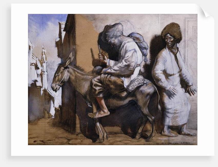 Noreddin Ali Leaving Cairo by William Orpen
