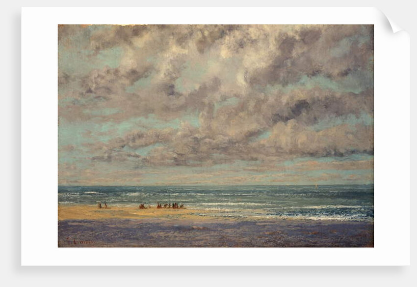 Marine - Les Equilleurs by Gustave Courbet