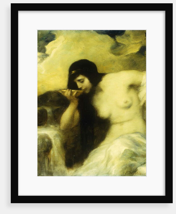 A Nymph Drinking at a Spring, 1907 by Ferdinand Keller