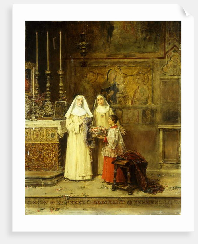 Celebrating Santa Maria della Rosa by Jose Benlliure y Gil