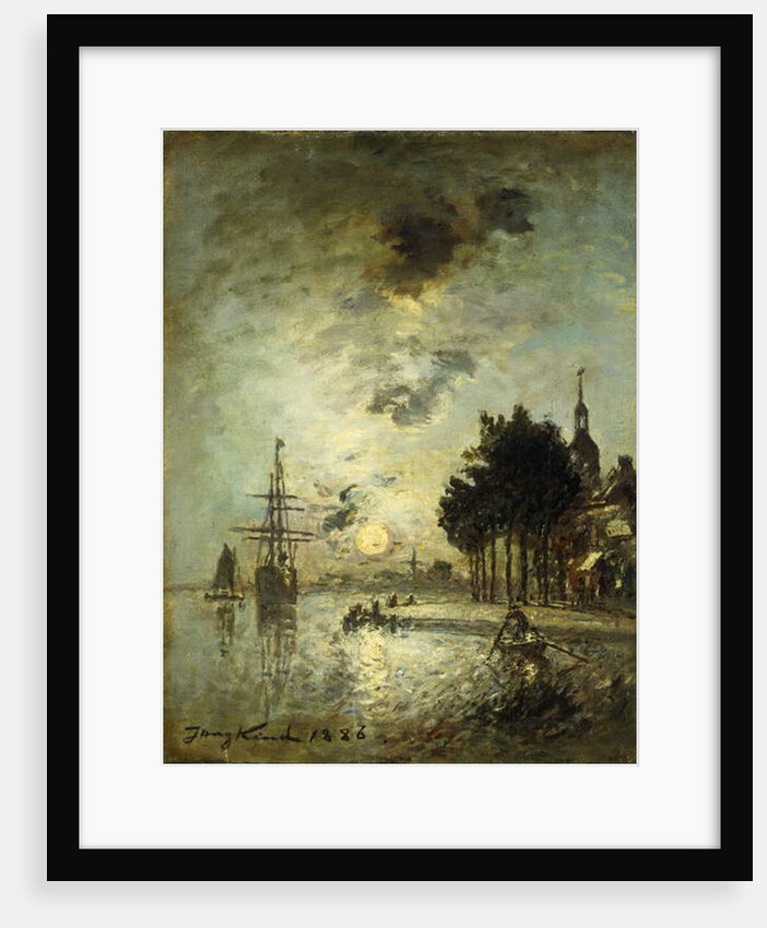 Moonlight; Clair de Lune, 1886 by Johan-Barthold Jongkind