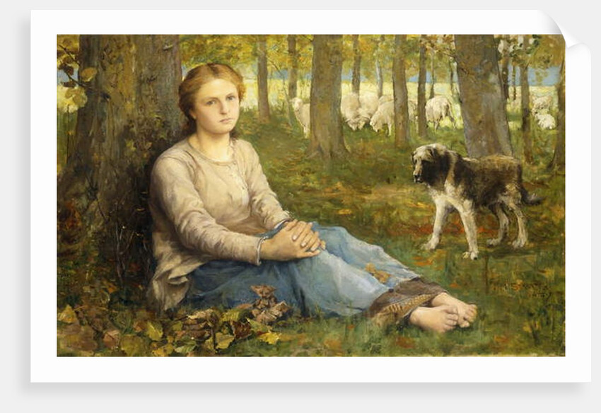 A Shepherdess and her Flock, 1878-9 by John Macallan Swan