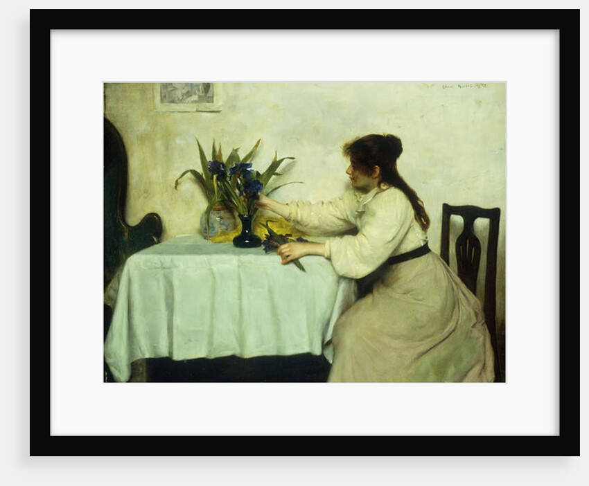 Arranging the Flowers, 1897 by Edwin Harris