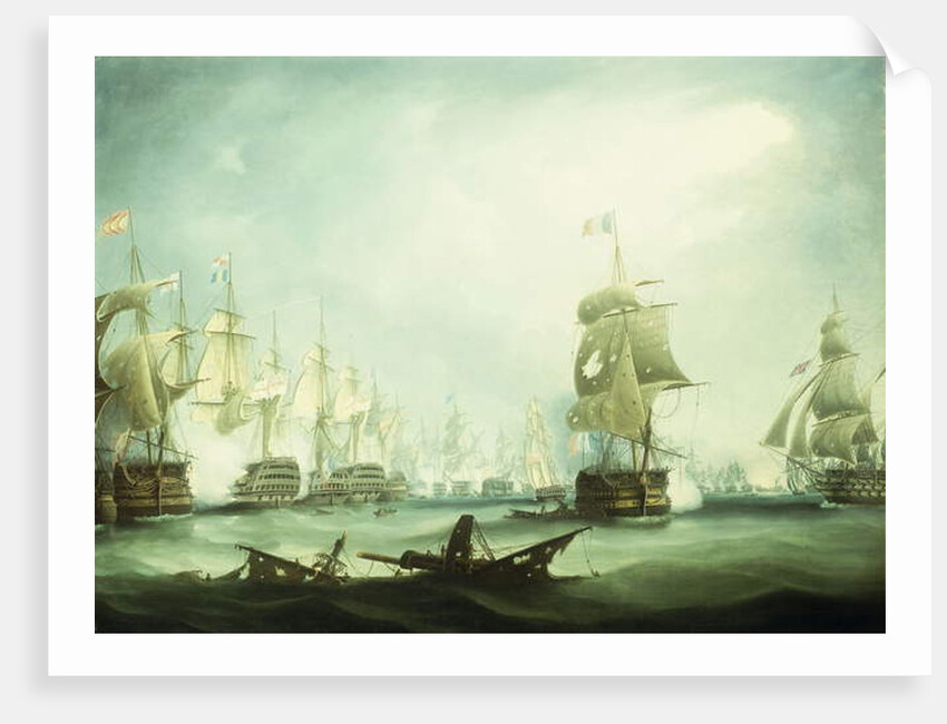 The Battle of Trafalgar, 1805 by Thomas Buttersworth