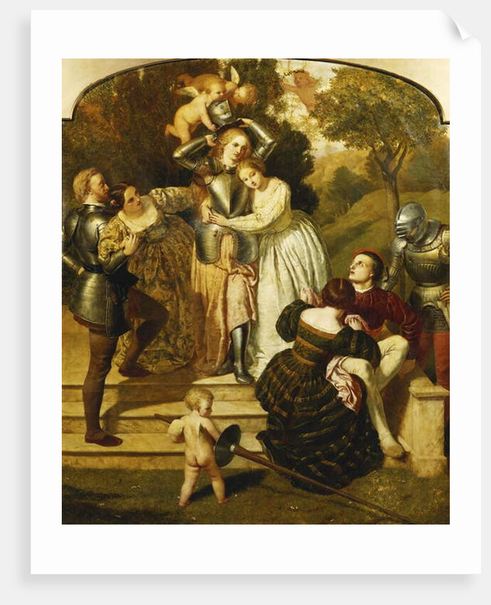 Britomart Unarming, c.1855 by Frederick Richard Pickersgill