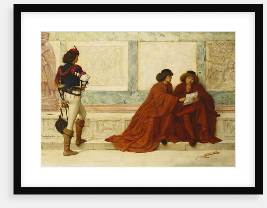 Despatch from Trebizond; 'Some news is come that turns their countenances' - Shakespeare, c.1873 by Henry Wallis