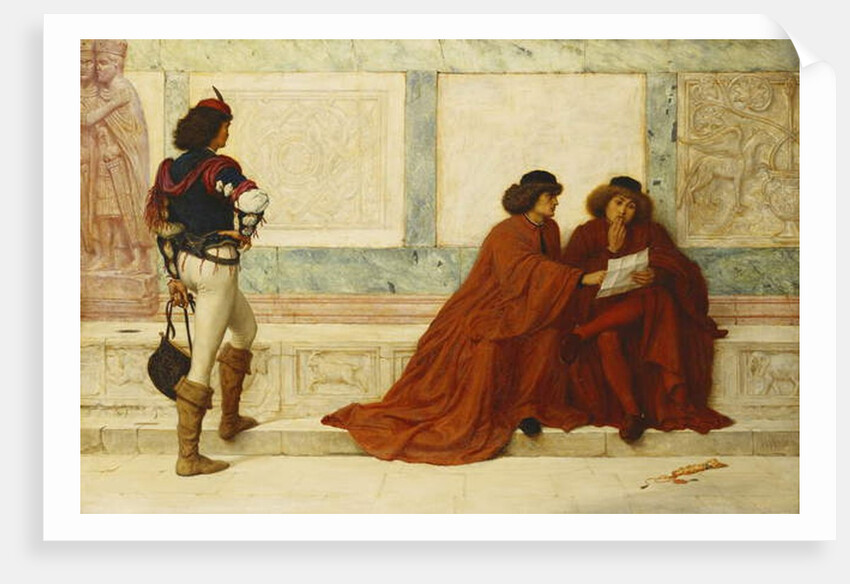 Despatch from Trebizond; 'Some news is come that turns their countenances' - Shakespeare, c.1873 by Henry Wallis