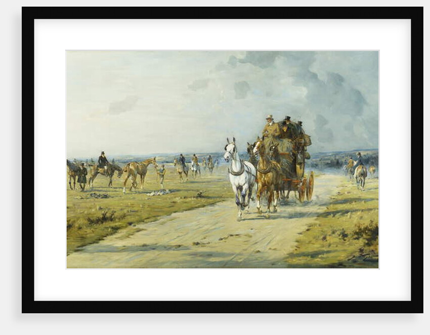 A Future Derby Winner on the Downs Near Marlborough by George Wright