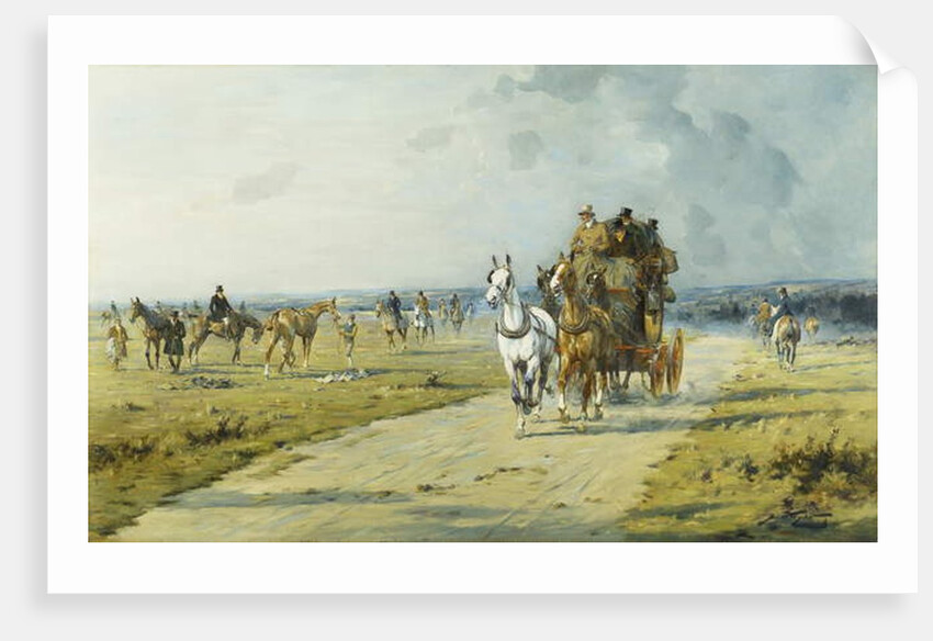 A Future Derby Winner on the Downs Near Marlborough by George Wright