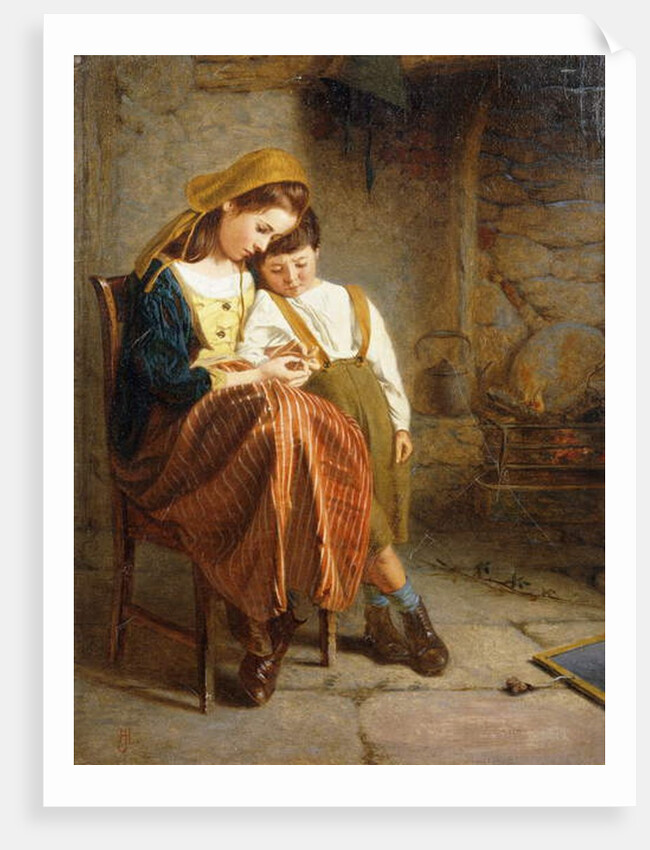 Removing the Thorn, by Henry Lejeune