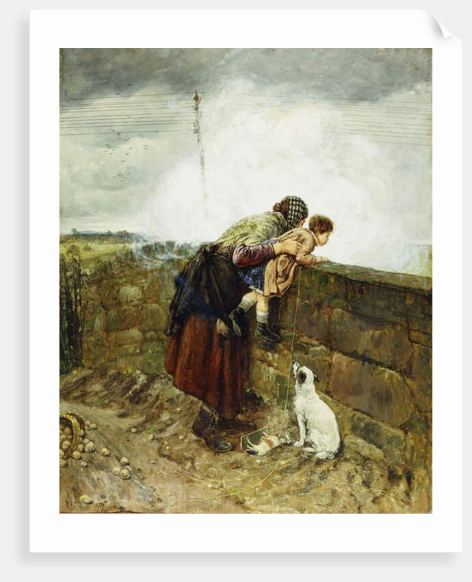 Watching the Steam Train, 1880 by Henry Robert Robertson