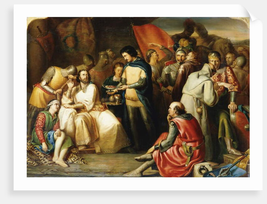 Scene in the Tent of Edward The Black Prince after the Battle of Poitiers by William James Grant