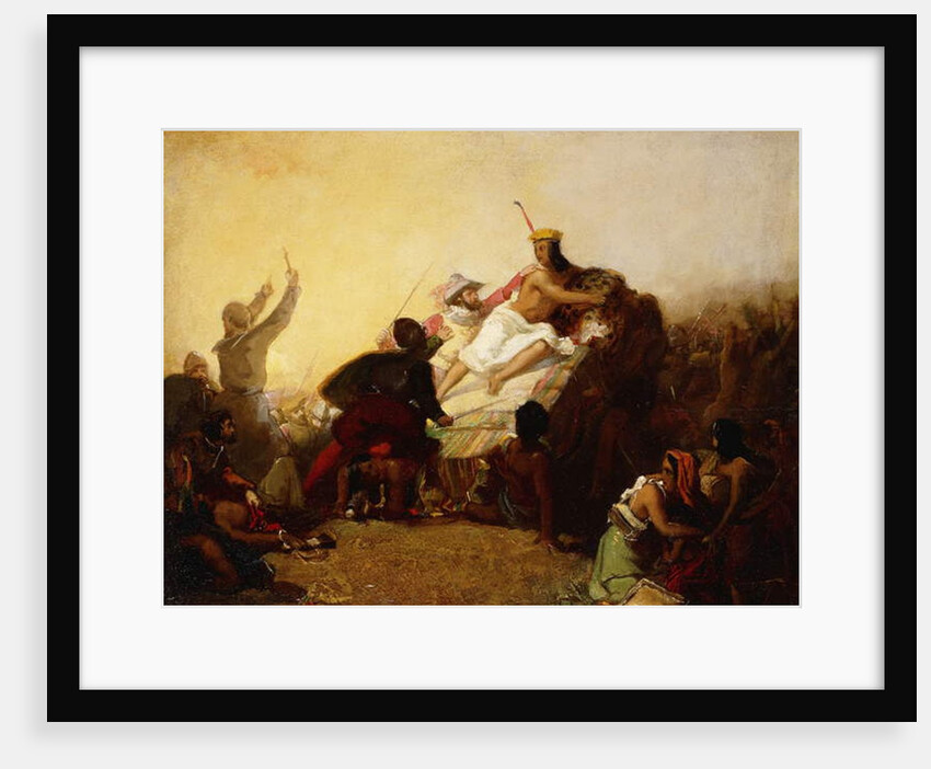 Pizarro Seizing the Inca of Peru, 1846 by John Everett Millais