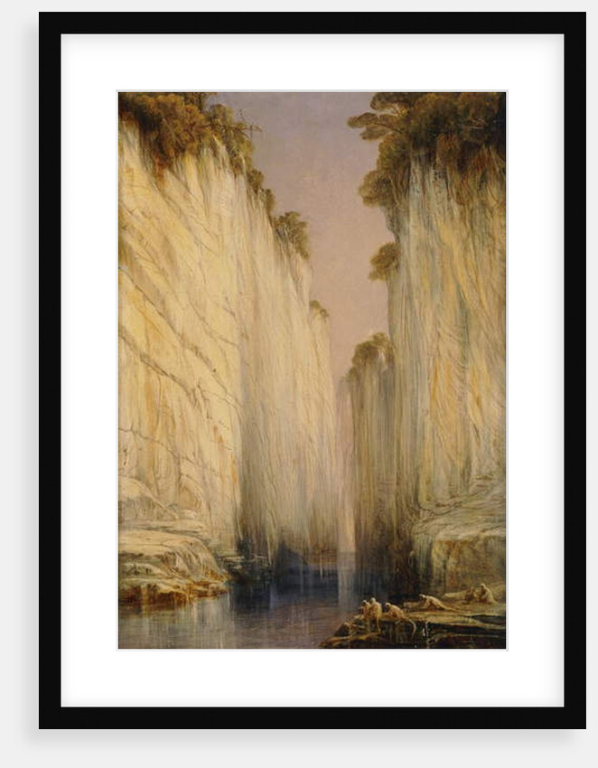 The Marble Rocks - Nerbudda Jubbulpore, 1882 by Edward Lear