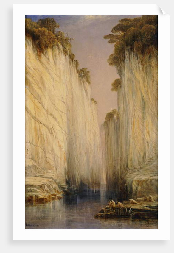 The Marble Rocks - Nerbudda Jubbulpore, 1882 by Edward Lear