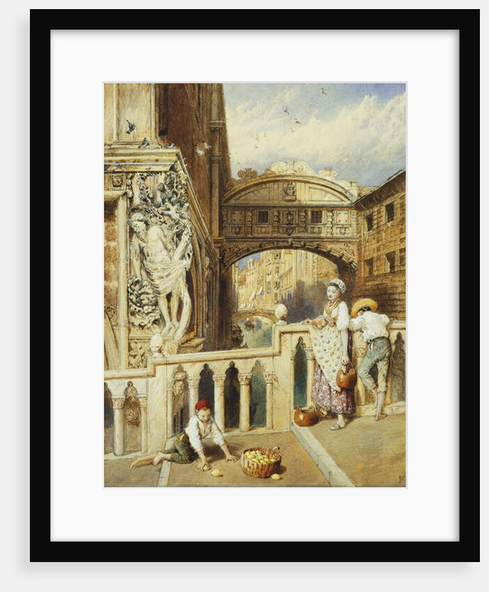 The Bridge of Sighs, Venice by Myles Birket Foster