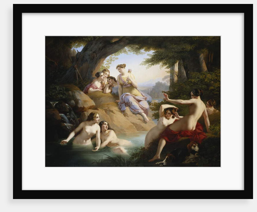 Diana and Nymphs Bathing, 1846 by Emil Jacobs