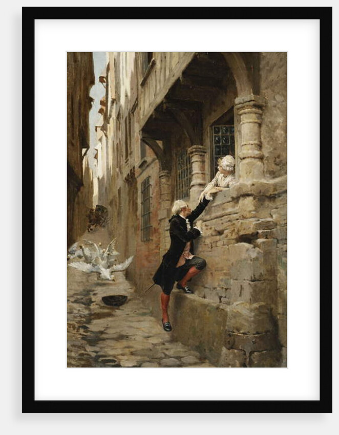 A Narrow Escape by Maurice Leloir