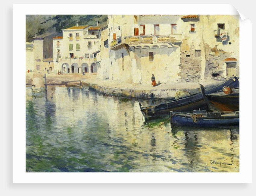 The Port of Cadaques by Eliseu Meifren i Roig