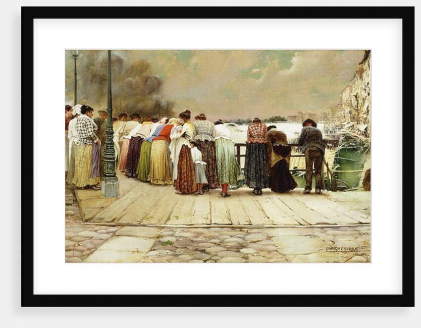 On the Bridge, 1893 by Enrique Serra
