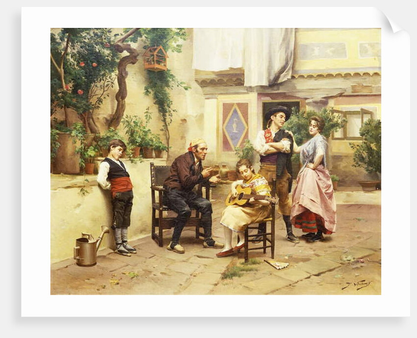 The Guitar Lesson by Jules Worms