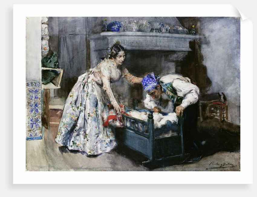 Careful not to wake him; Cuidado, No le Despiertes by Joaquin Sorolla y Bastida