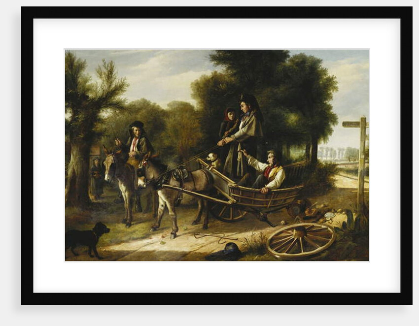 Mishap at the Crossroads, 1880 by Charles Hunt