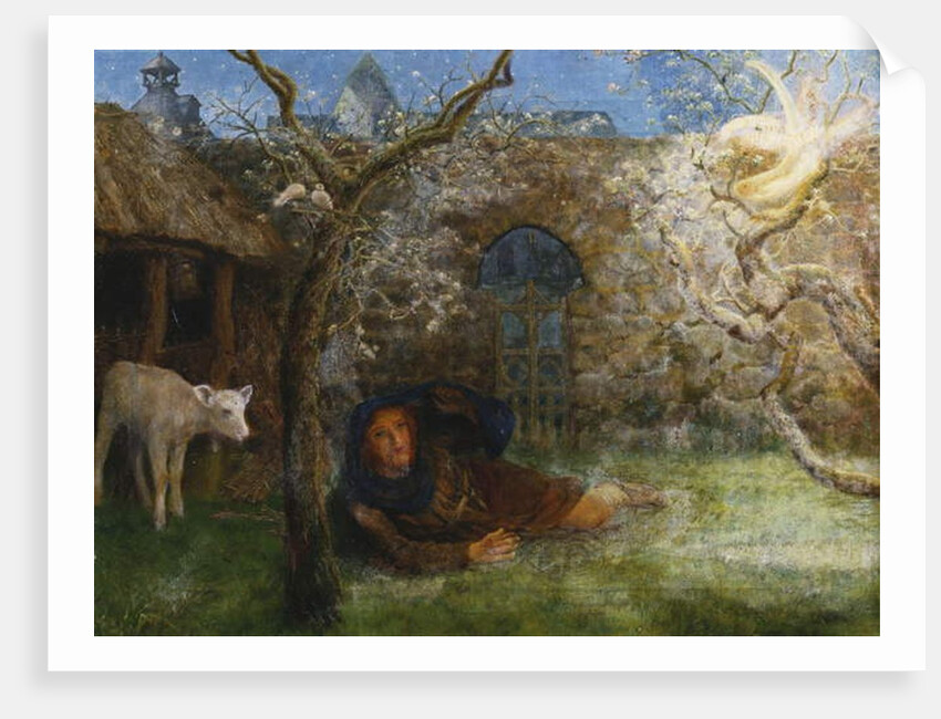 Caedmon's Awakening, by Arthur Hughes