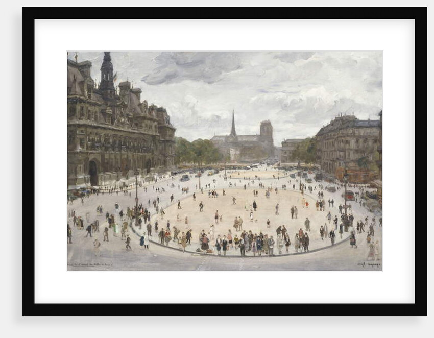 Le Place de Hotel d'Ville, Paris by Jean-Louis Lefort