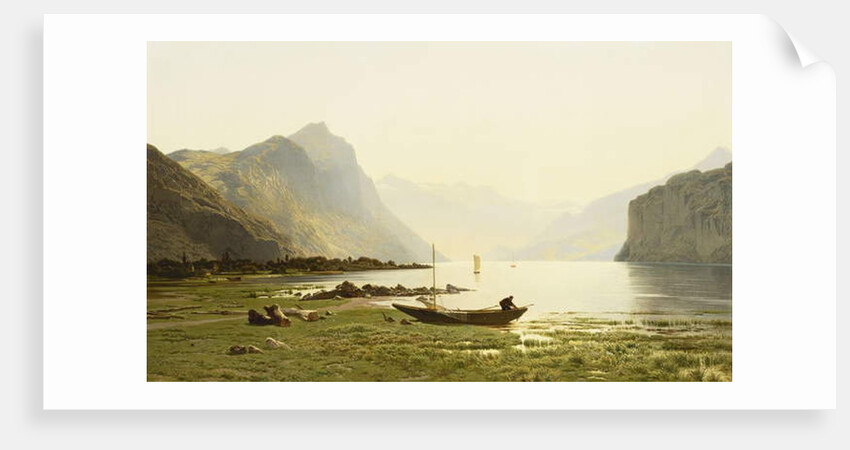 Le Lac Wallenstadt, 1865 by Jean Francois Xavier Roffiaen