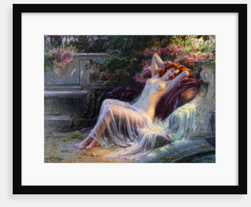 Nude with Roses; Nu aux Roses by Delphin Enjolras