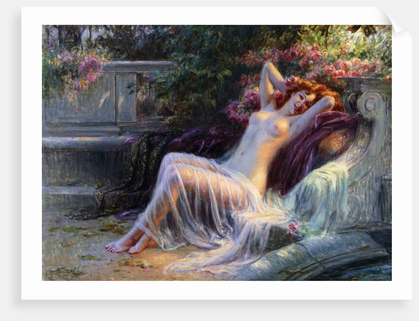 Nude with Roses; Nu aux Roses by Delphin Enjolras