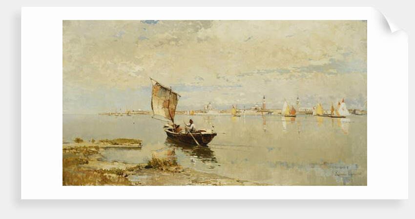 On the Lagoon, 1882 by Pietro Fragiacomo