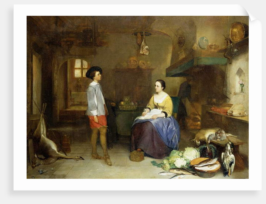 In the Kitchen by Hubertus van Hove