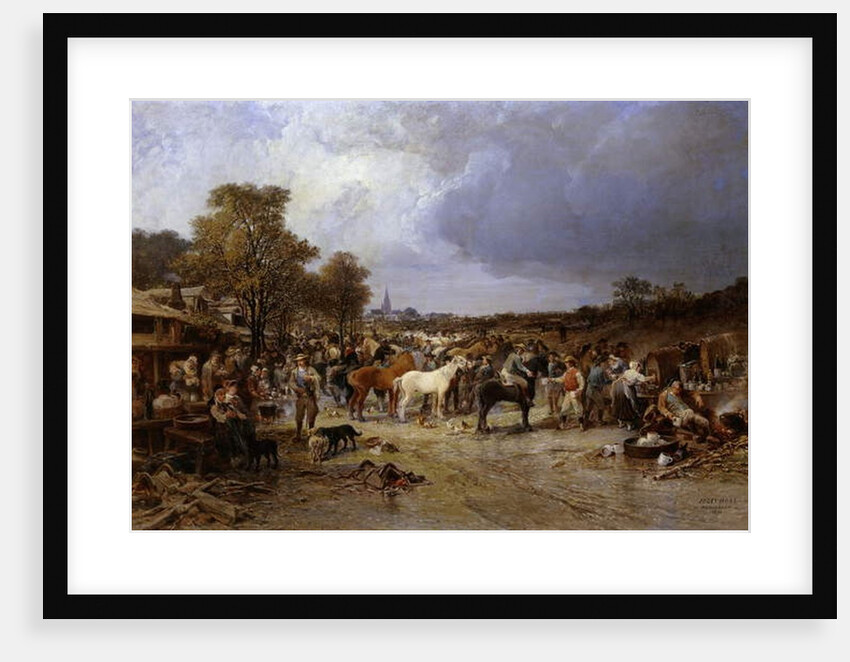 The Horse Market at Honnebont, 1871 by Jules Achille Noel
