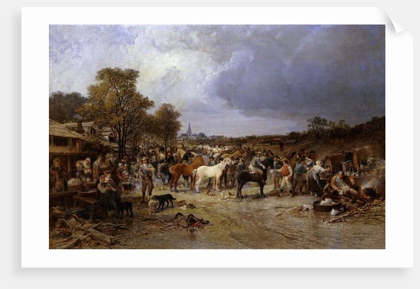 The Horse Market at Honnebont, 1871 by Jules Achille Noel