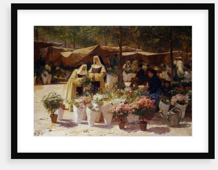 The Flower Market by Victor Gabriel Gilbert