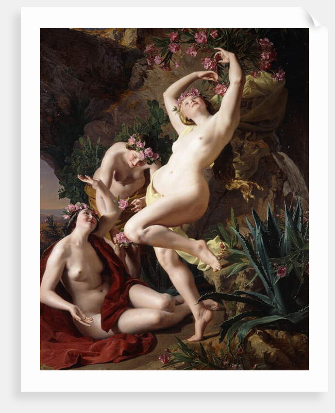 The Nymphs in Homer's Odyssey by Ferdinand Georg Waldmuller