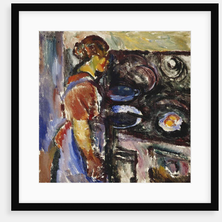 Girl in the Kitchen; Pike I Kjokken, 1921 by Ludwig Karsten