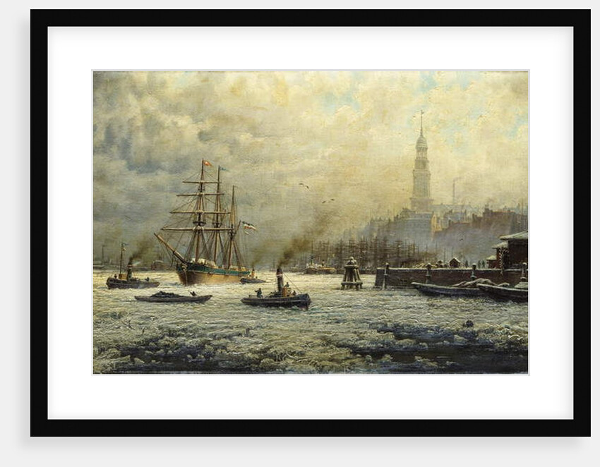 The Port of Hamburg, 1893 by Georg Schmitz