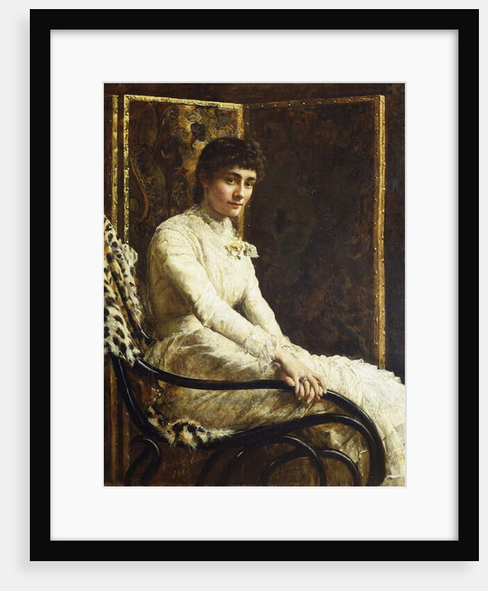 Portrait of the Artist's Wife Marian Huxley in her Wedding Dress, 1880 by John Collier