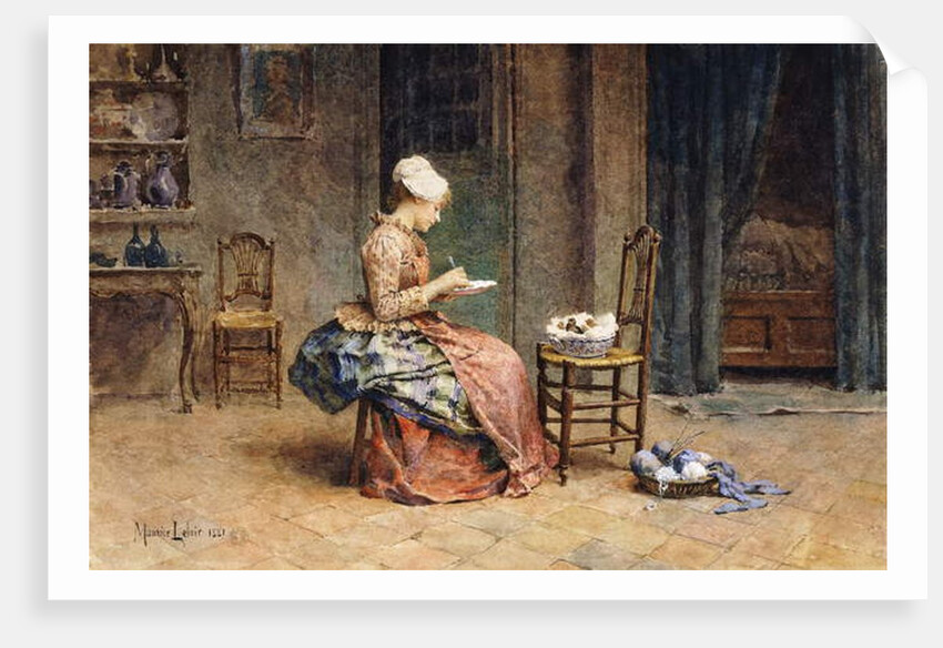 Feeding Time, 1881 by Maurice Leloir