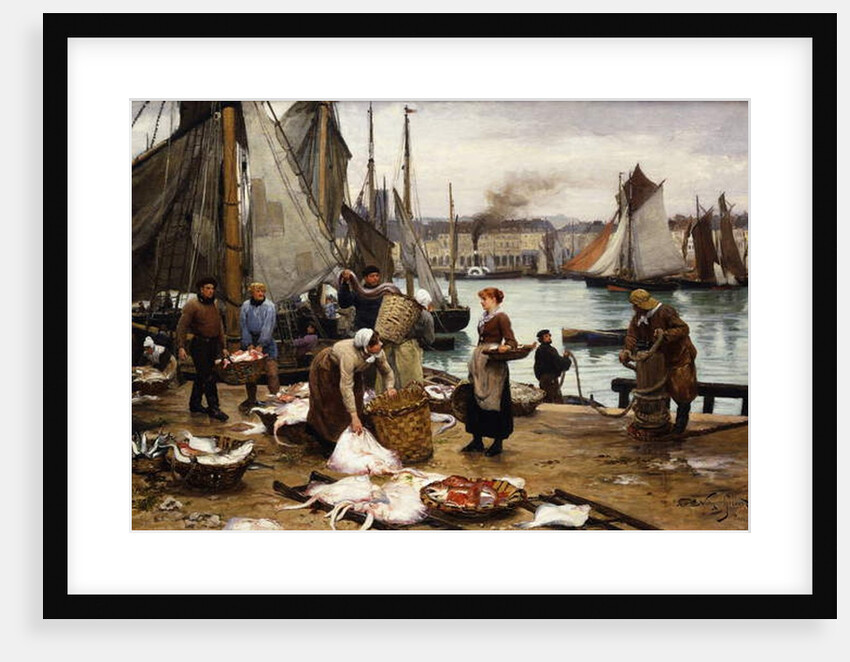 Unloading the Catch, 1881 by Victor Gabriel Gilbert