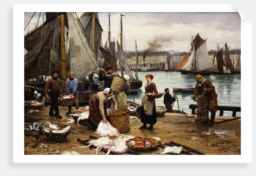 Unloading the Catch, 1881 by Victor Gabriel Gilbert