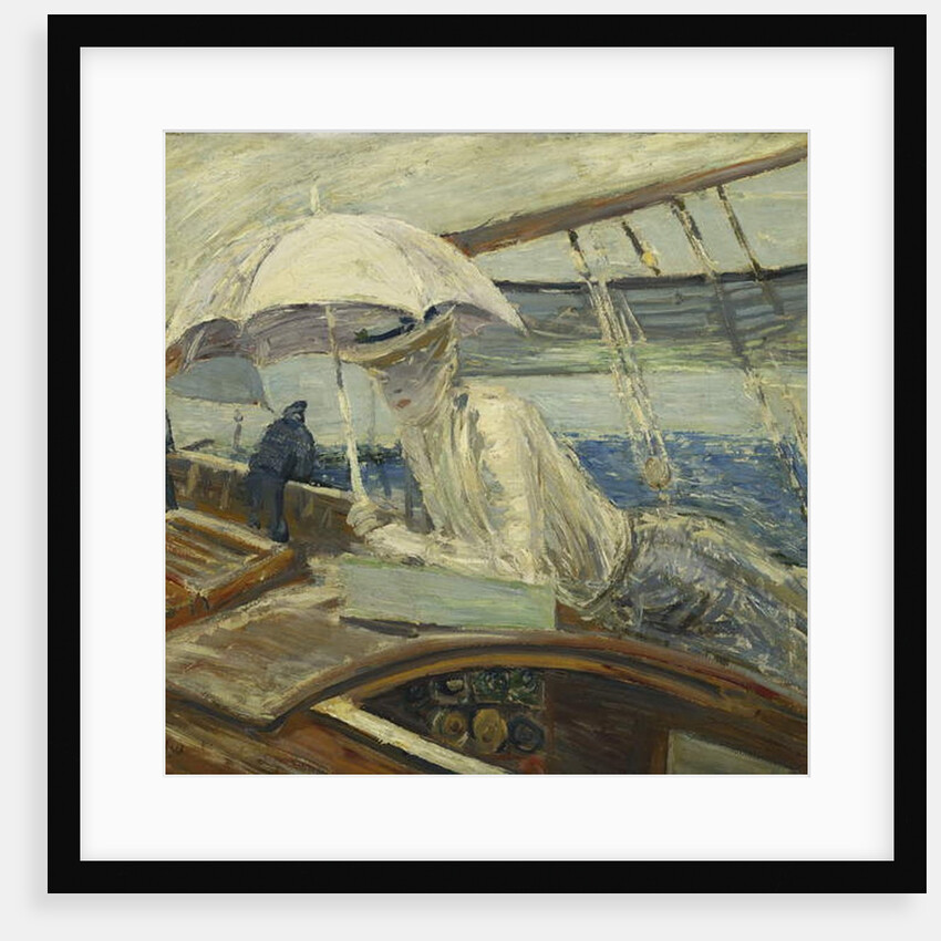 Ms. Helleu at Sea, Yacht Bird; Madame Helleu en Mer, Yacht Bird by Paul Cesar Helleu